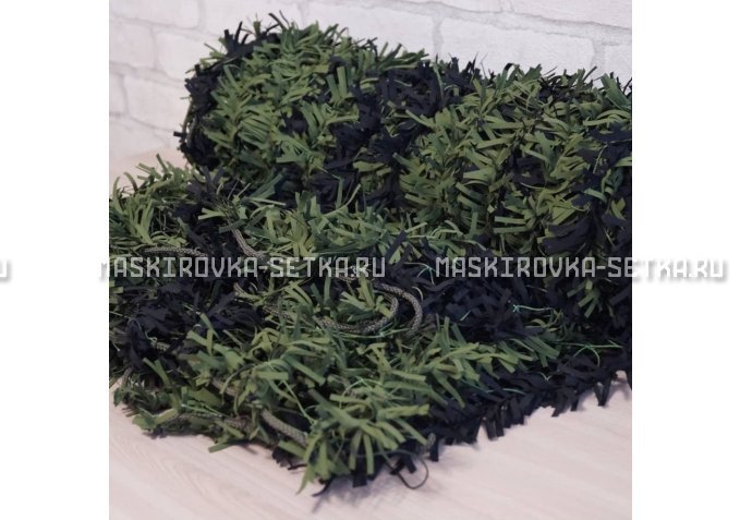 Маскировочная сеть Зеленя 2х3 м (зелено-черная) – купить по цене 3200 руб. в интернет-магазине в городе Челябинск картинка 4